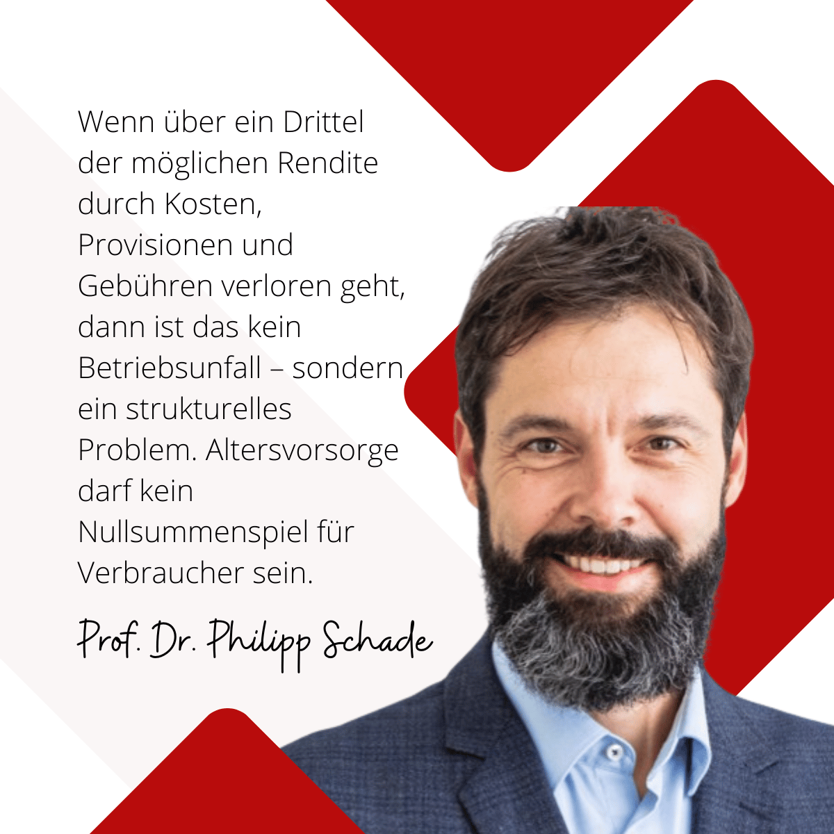 Kosten bei Lebensversicherungen - Prof. Schade