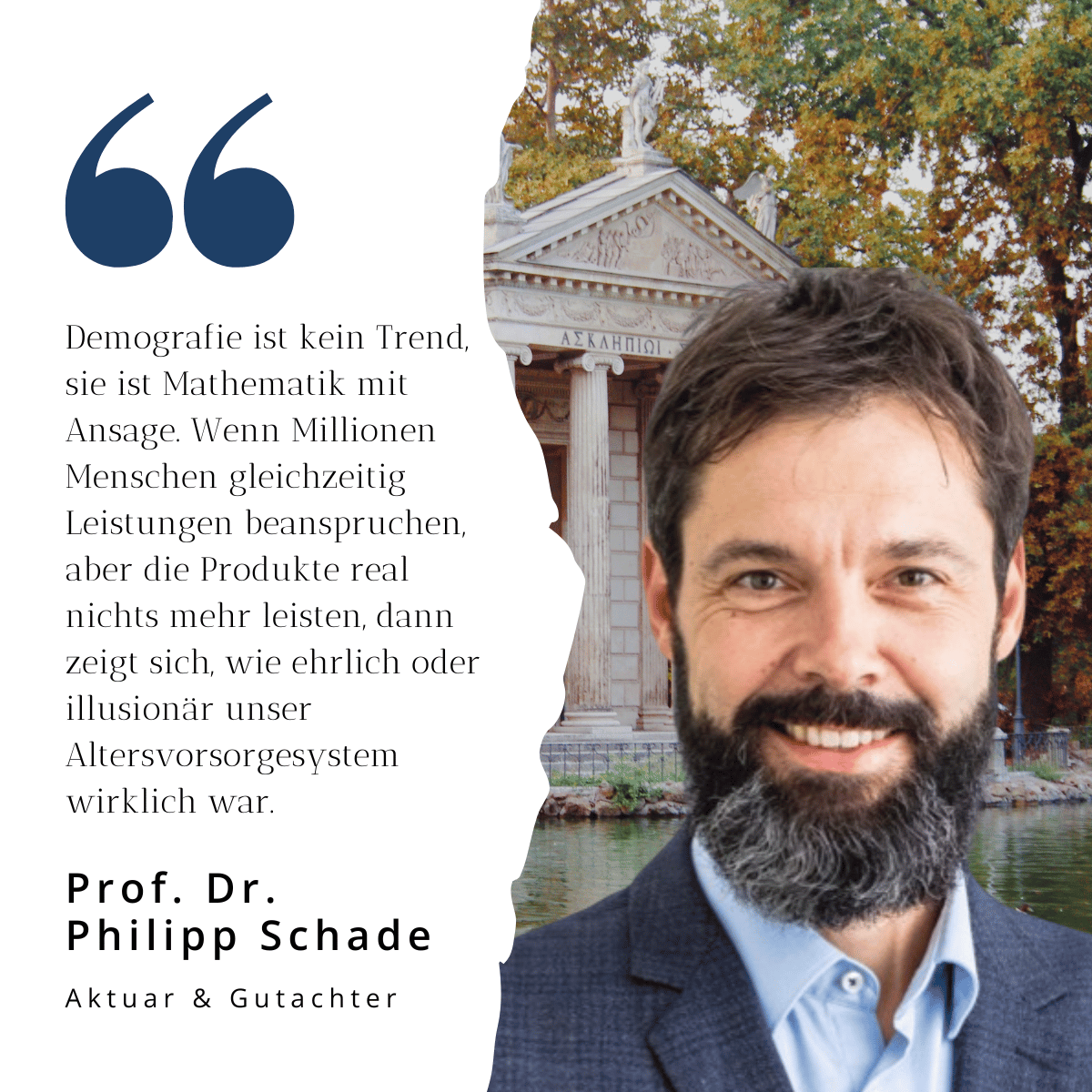 Demografie bei Lebensversicherung - Prof. Dr. Schade