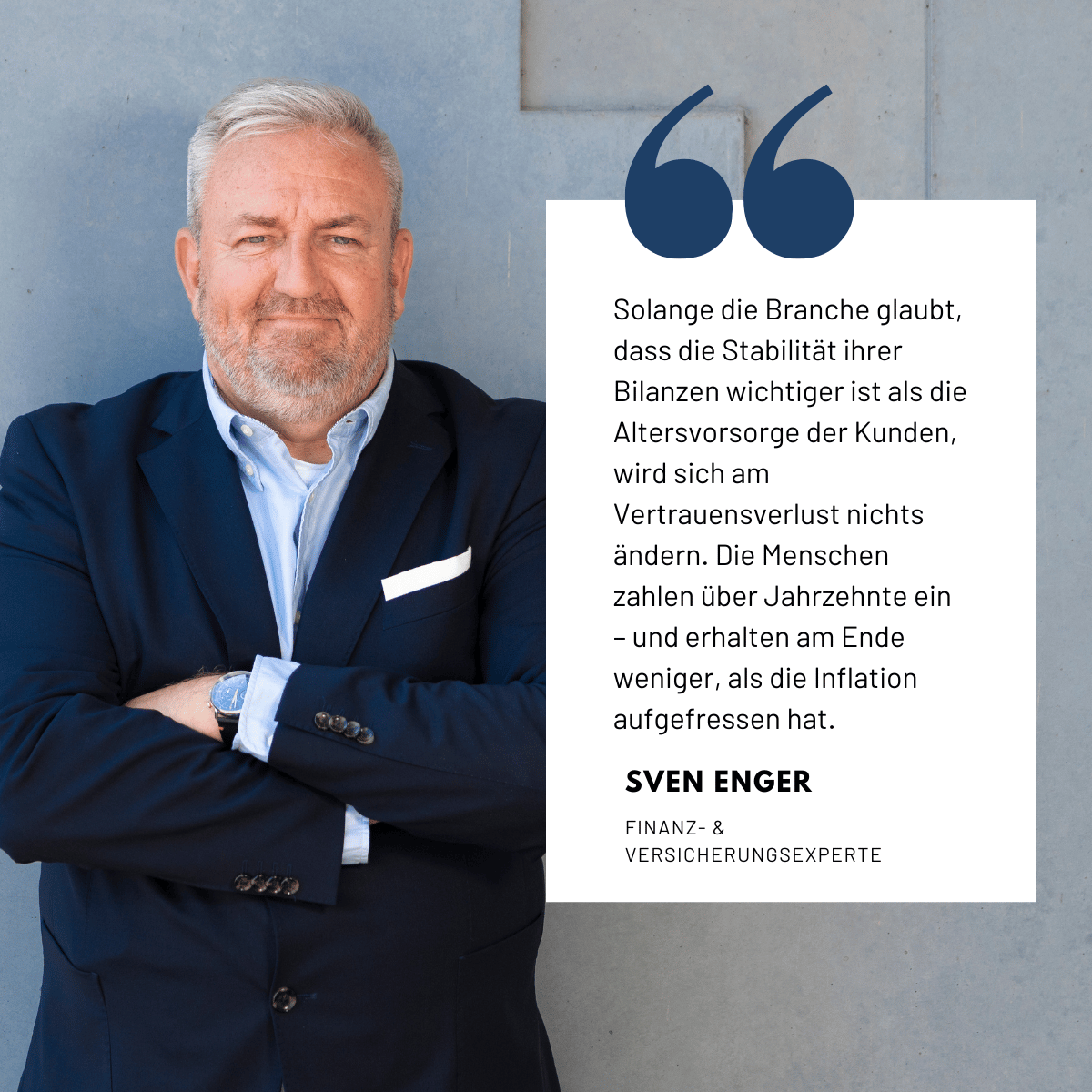 Kostenfalle Lebensversicherung – warum Verbraucher kaum profitieren 1 Vertrauen geschädigt bei der Lebensversicherung - Sven Enger