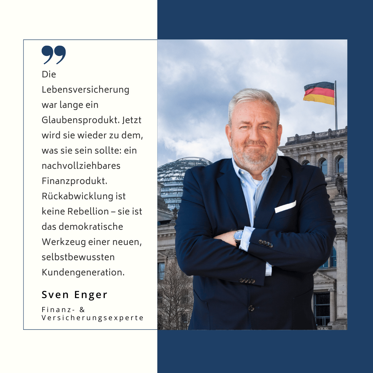 „Wenn David rechnen lernt“ – Die neue Praxis der Lebensversicherungs-Rückabwicklung 1 Lebensversicherung fürs Alter - Sven Enger