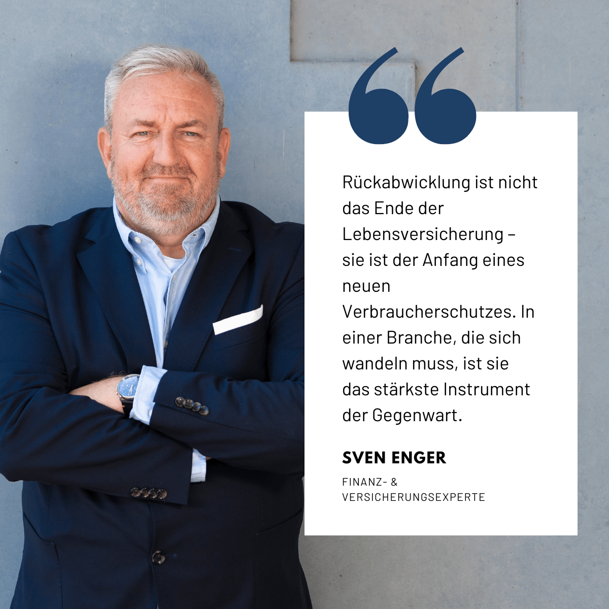 Wenn die Lebensversicherung wankt – wer schützt die Verbraucher? 1 Rückabwicklung von Lebensversicherungen - Sven Enger