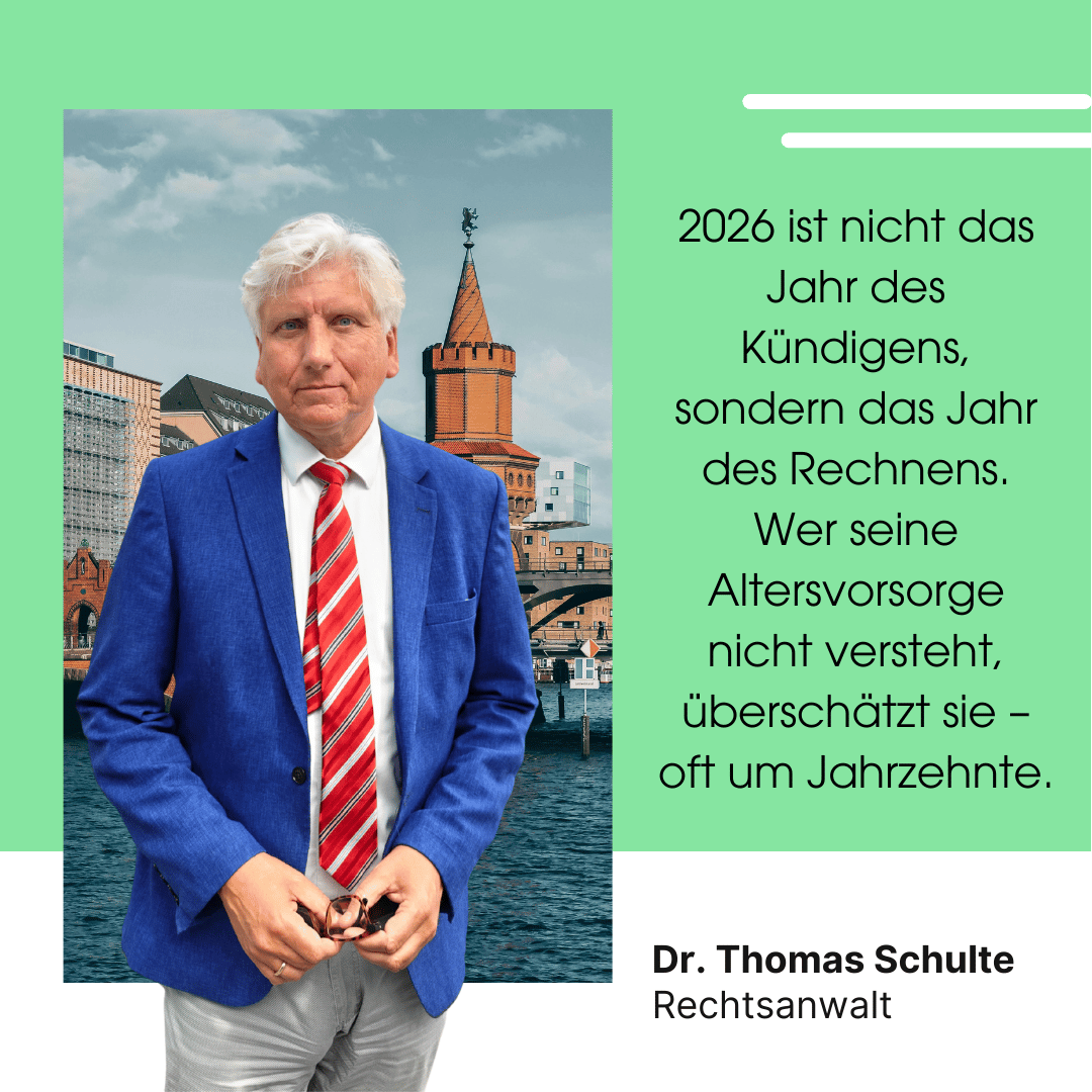 Lebensversicherung 2026 - Dr Thomas Schulte